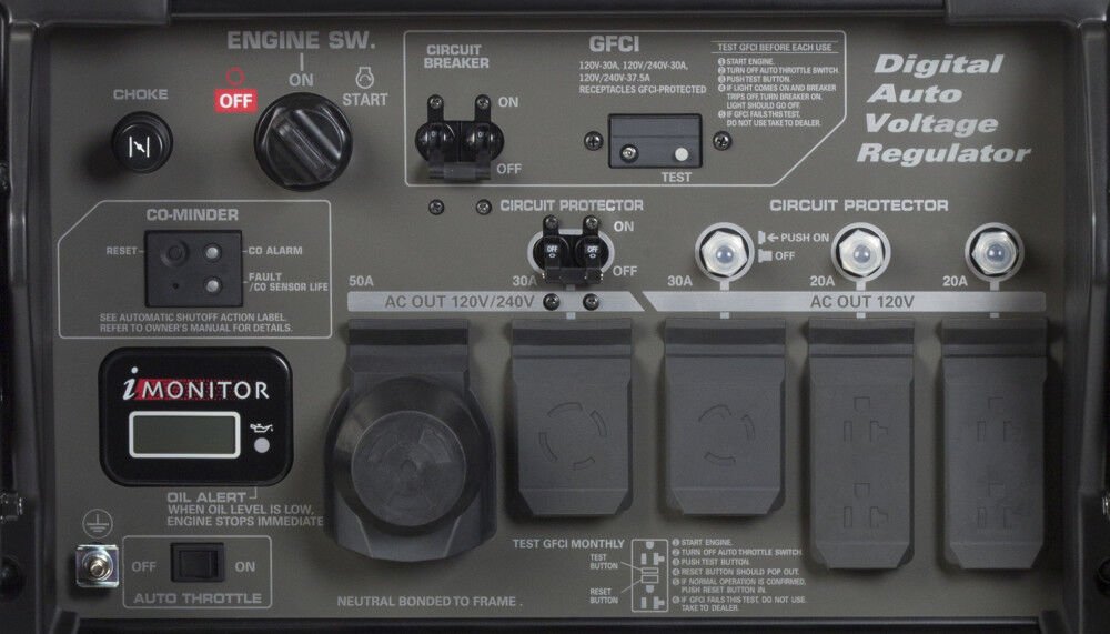 Honda EB10000 10000Watt Industrial Generator with CO-MINDER Sensor EB10000G from Honda