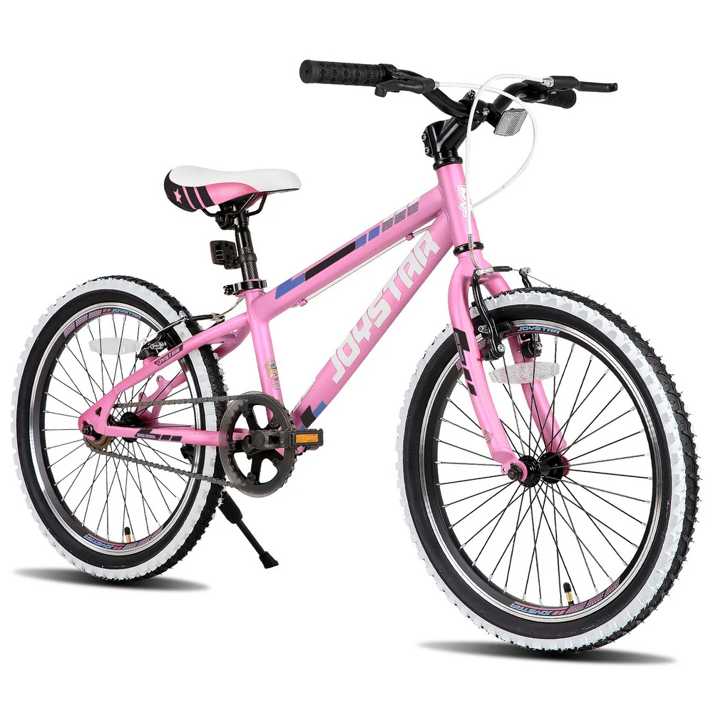 JOYSTAR Lubbock 20 24 Kids Mountain Bike Single Speed Bicycle - Pink - 20 inch