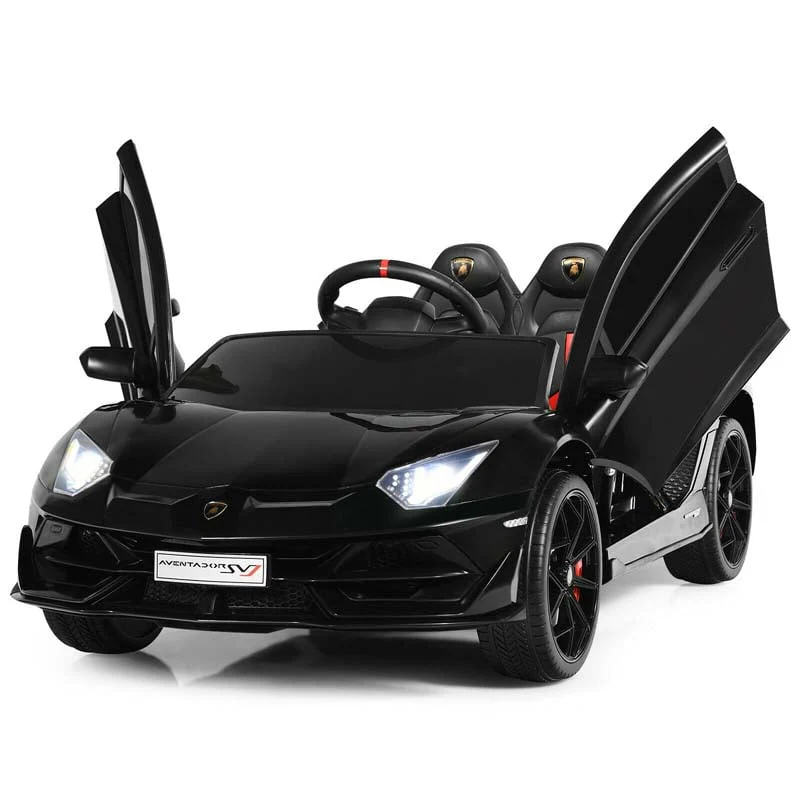 Licensed Lamborghini SVJ Kids Ride-On Car, 12V Battery Powered Sports Car Toy with Trunk & Remote - Red