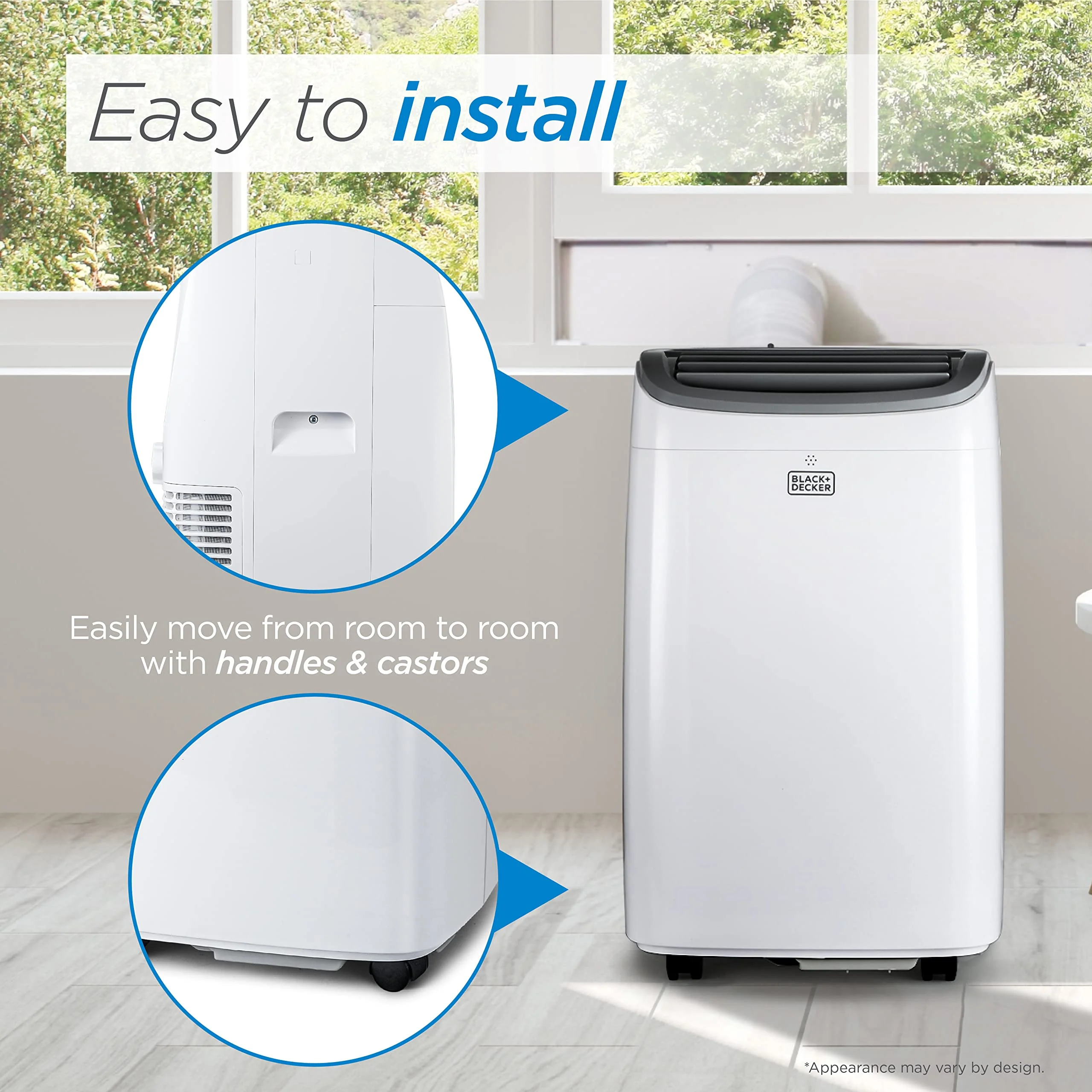 BLACK+DECKER 8,000 BTU Portable Air Conditioner up to 350 Sq.Ft