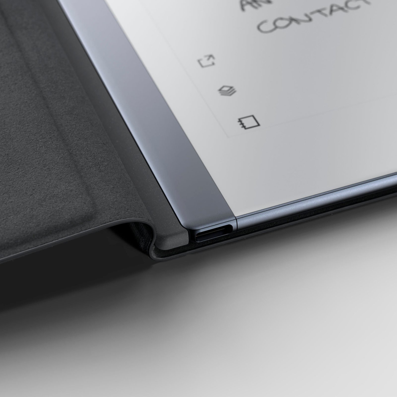 reMarkable 2 ??10.3??Paper Tablet with Marker Plus and Premium Leather Book Folio ??Black