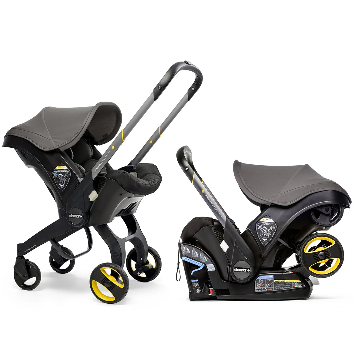 DOONA Infant Car Seat Stroller With Latch Base -- Open Box - Nitro Black