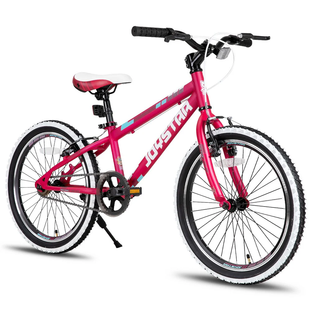 JOYSTAR Lubbock 20 24 Kids Mountain Bike Single Speed Bicycle - Pink - 20 inch