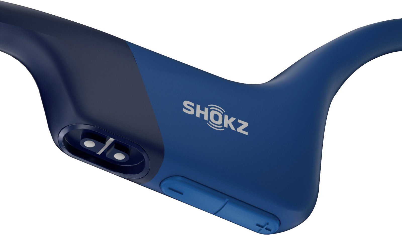 Shokz - OpenRun Bone Conduction Open-Ear Endurance Headphones - Blue - Black