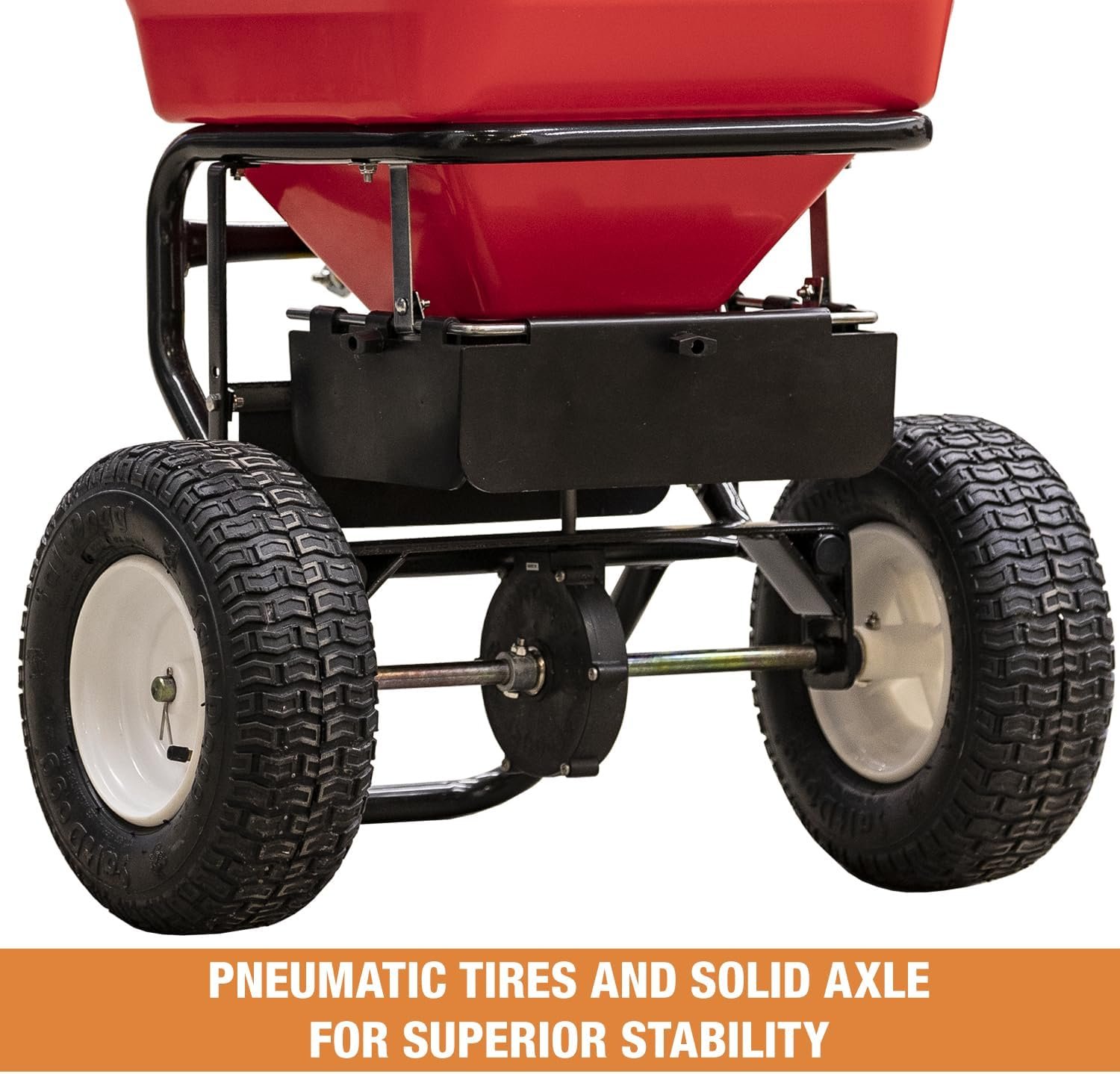 Multi-Purpose Walk Behind Push Spreader 3039632R Grounds Keeper, 100 Pound Capacity, Multi Use Tool for Grass Seed, Salt, De-Icer, Fertilizer and Seed