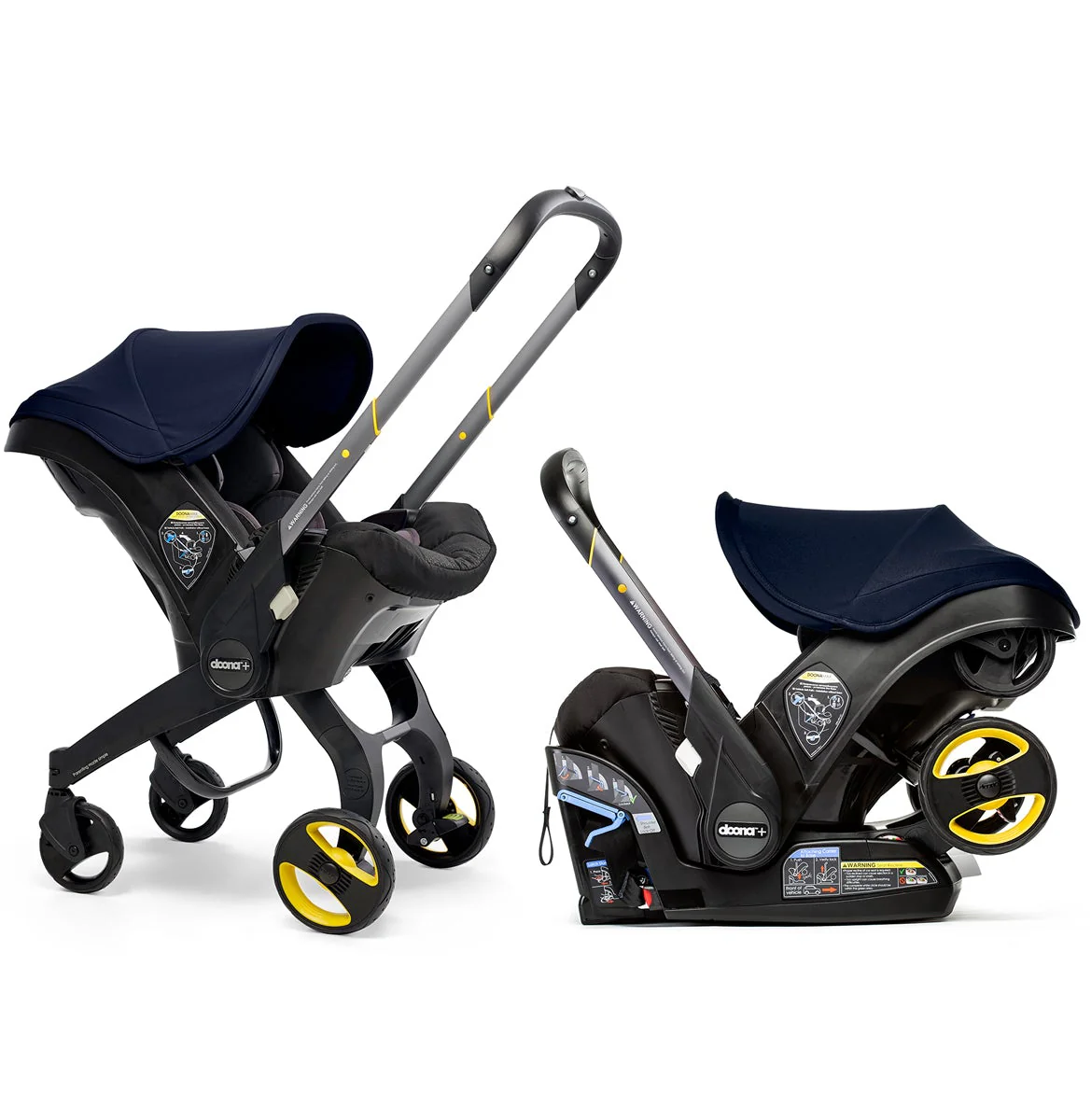 DOONA Infant Car Seat Stroller With Latch Base -- Open Box - Nitro Black