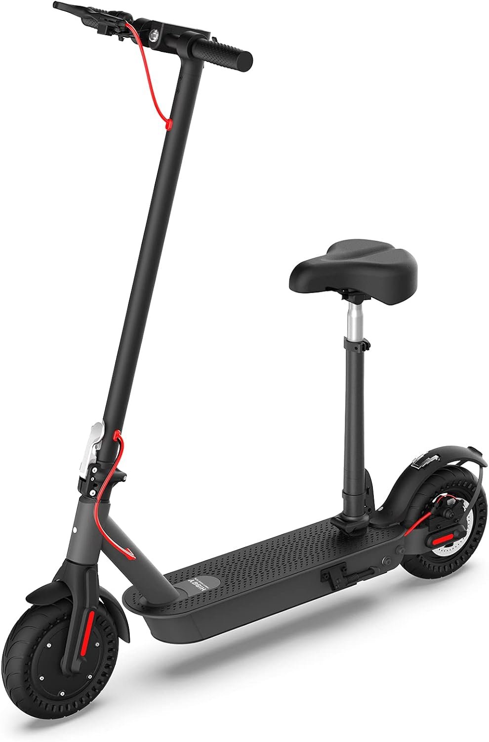 Electric Scooter, 500W Motor, 10 Solid Tires, 25 Miles Range, 19 Mph Folding Commuter Electric Scooter for Adults (Optional Seat) - S2 Pro