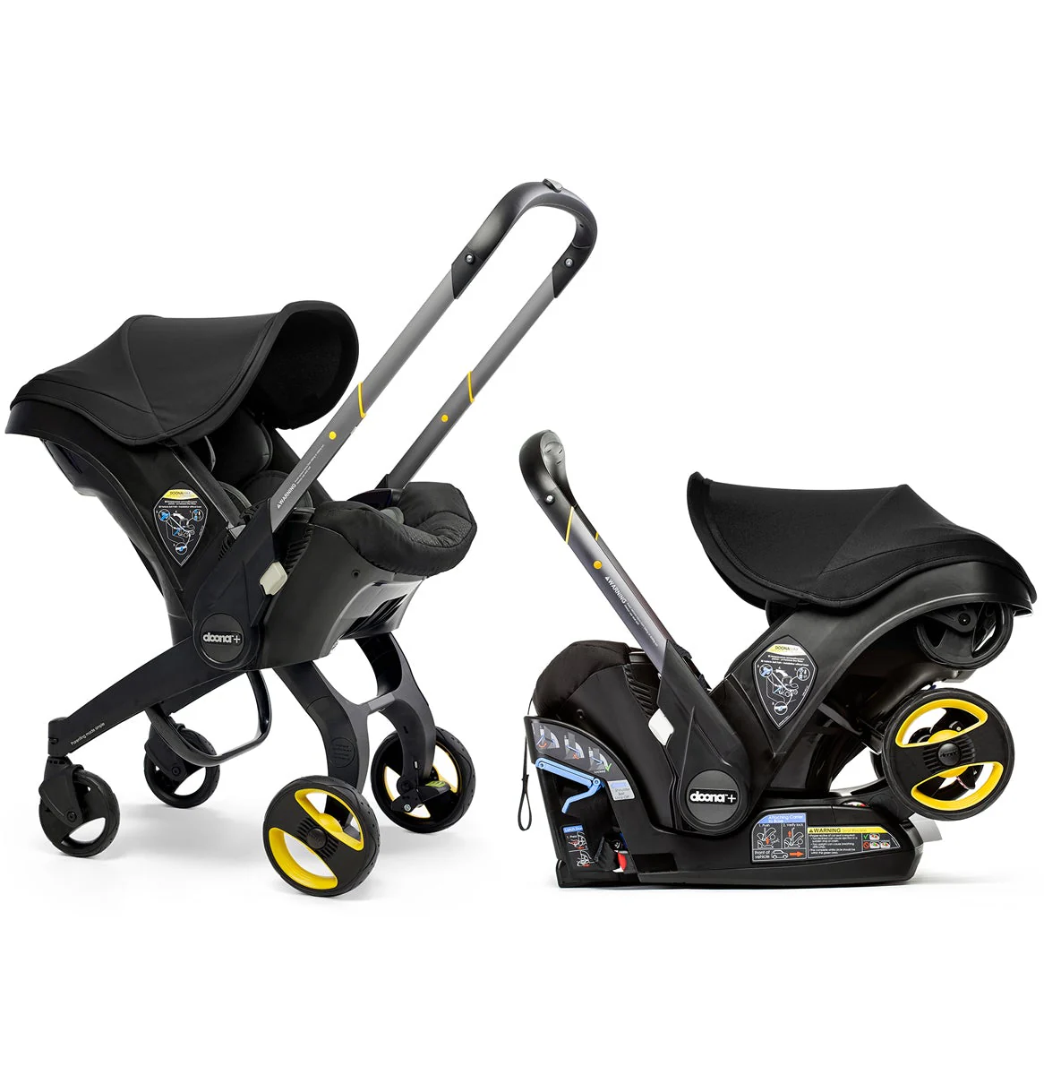 DOONA Infant Car Seat Stroller With Latch Base -- Open Box - Nitro Black