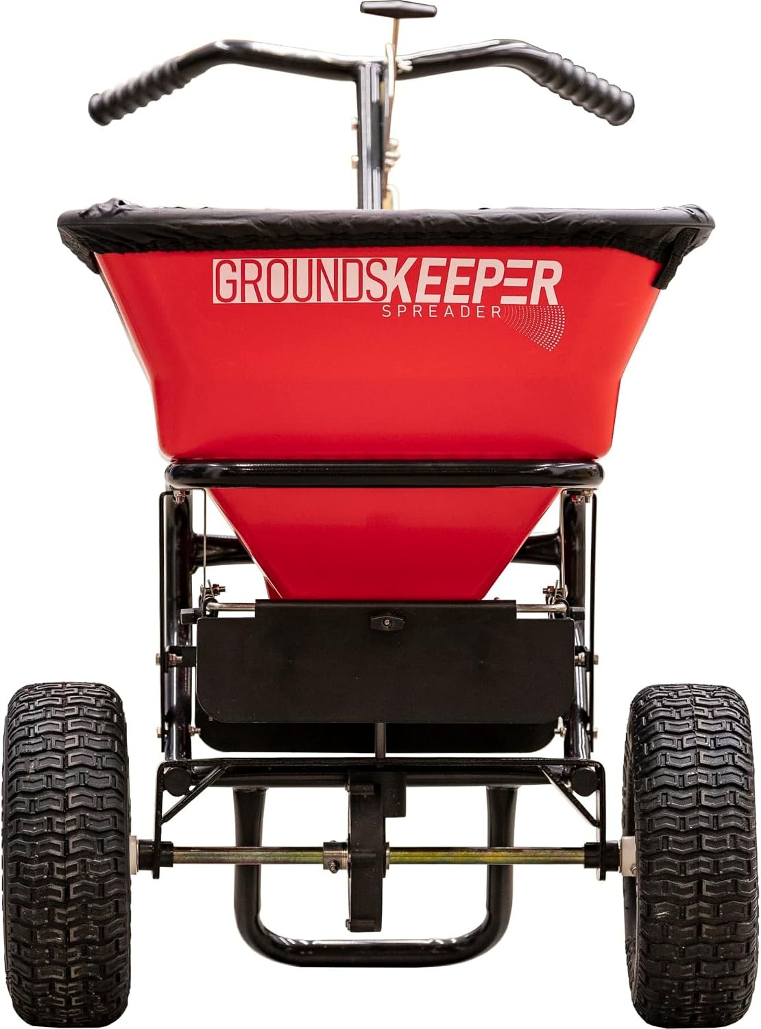 Multi-Purpose Walk Behind Push Spreader 3039632R Grounds Keeper, 100 Pound Capacity, Multi Use Tool for Grass Seed, Salt, De-Icer, Fertilizer and Seed