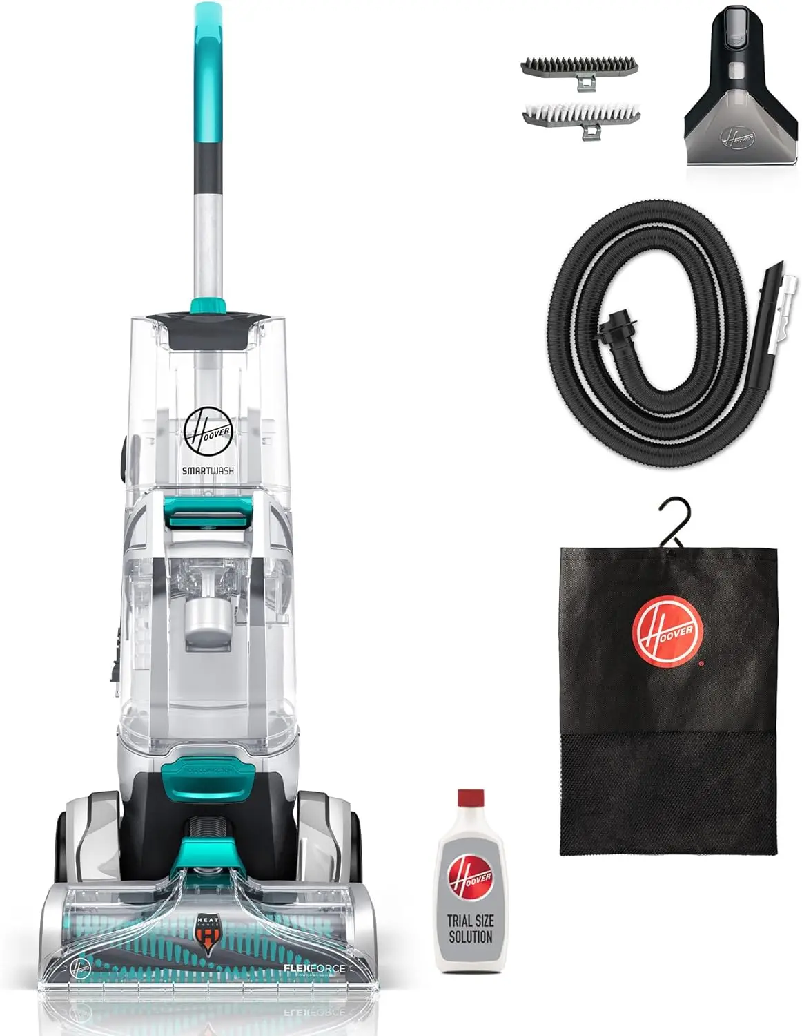 Hoover SmartWash+ Automatic Carpet Cleaner Machine, for Carpet and Upholstery, Deep Cleaning Carpet Shampooer, Carpet Deodorizer and Pet Stain Remover
