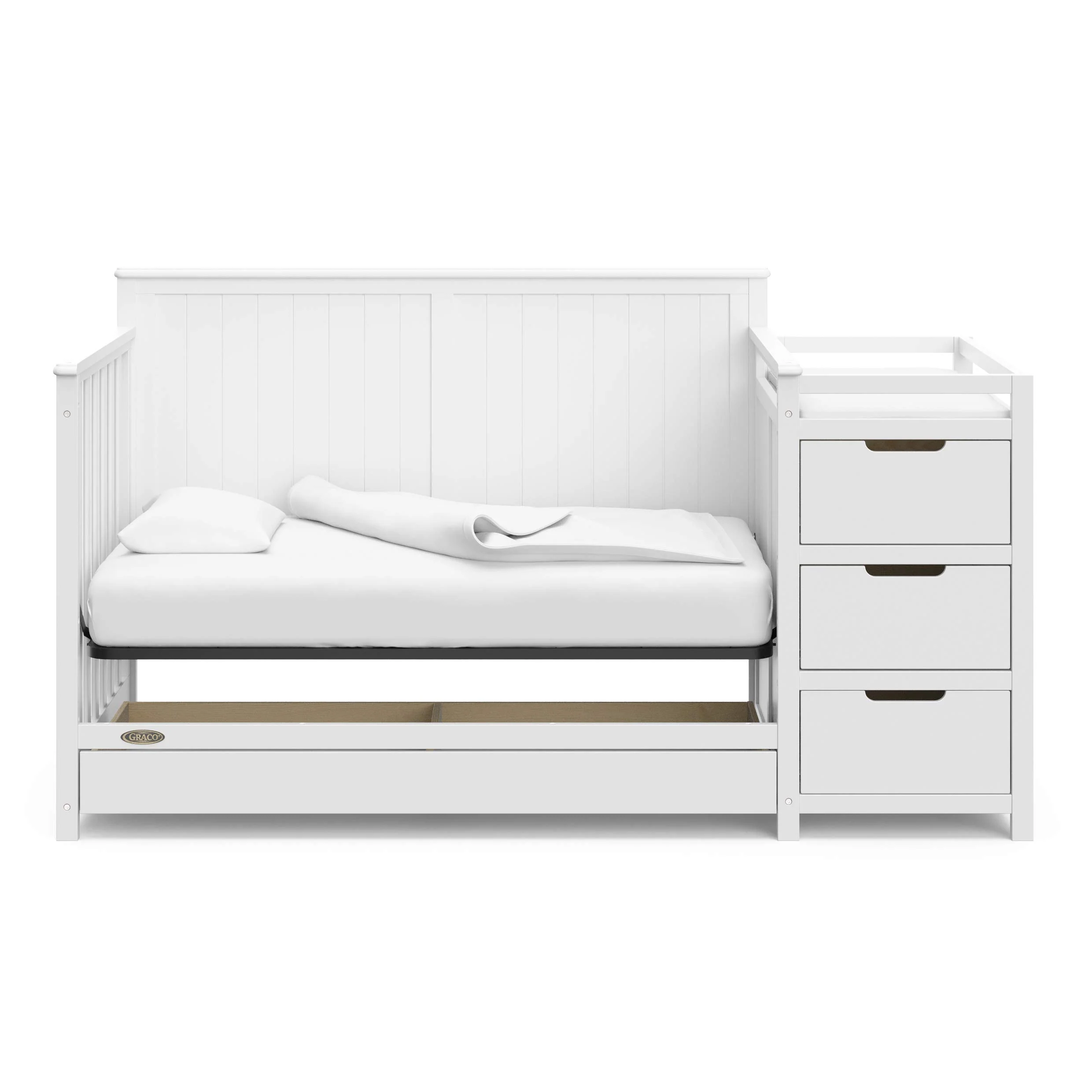 Graco Hadley 5-in-1 Convertible Crib and Changer with Drawer