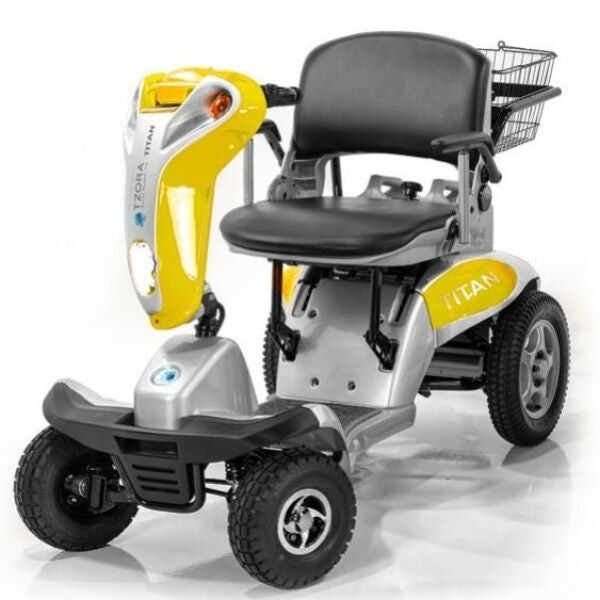 Tzora Titan Hummer XL Folding 4-Wheel Mobility Scooter - Silver