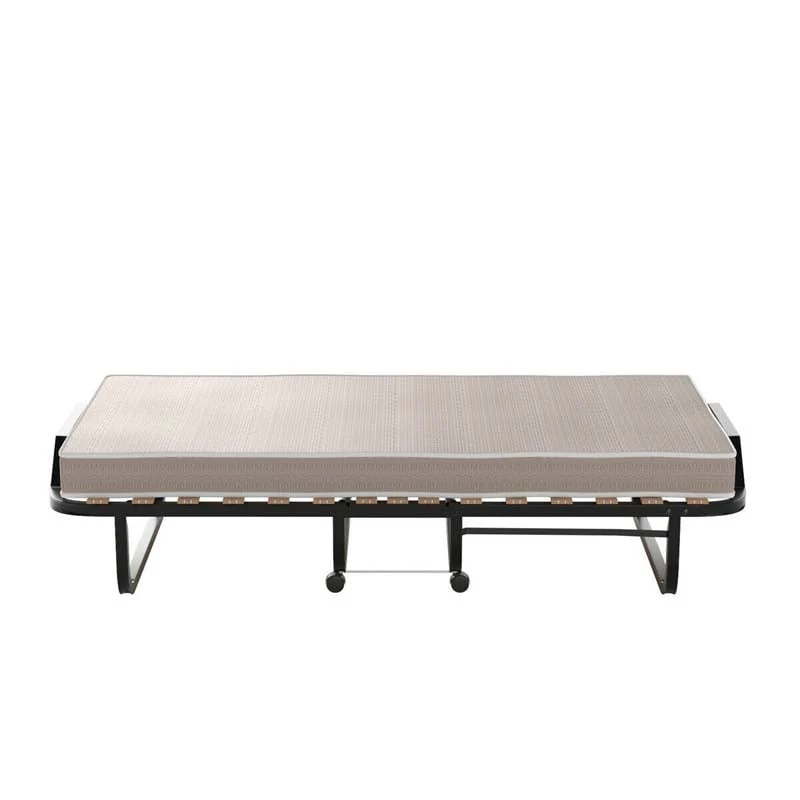 79 x 31.5 Rollaway Bed with Mattress, Portable Guest Bed Folding Sleeper Bed Cot