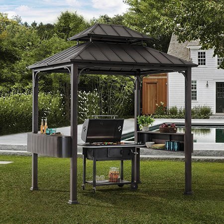 Members Mark Hickory Hardtop Grill Gazebo