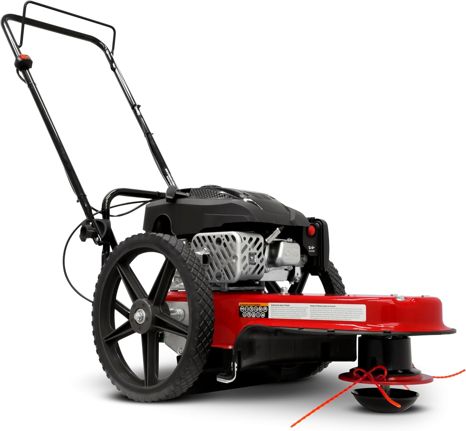 Walk Behind String Mower With 160cc Viper 4-Cycle Engine, 22 ?Cutting Diameter, 14 ?Never-Go-Flat Wheels, Easy Assembly, Adjustable Handlebar, Model #