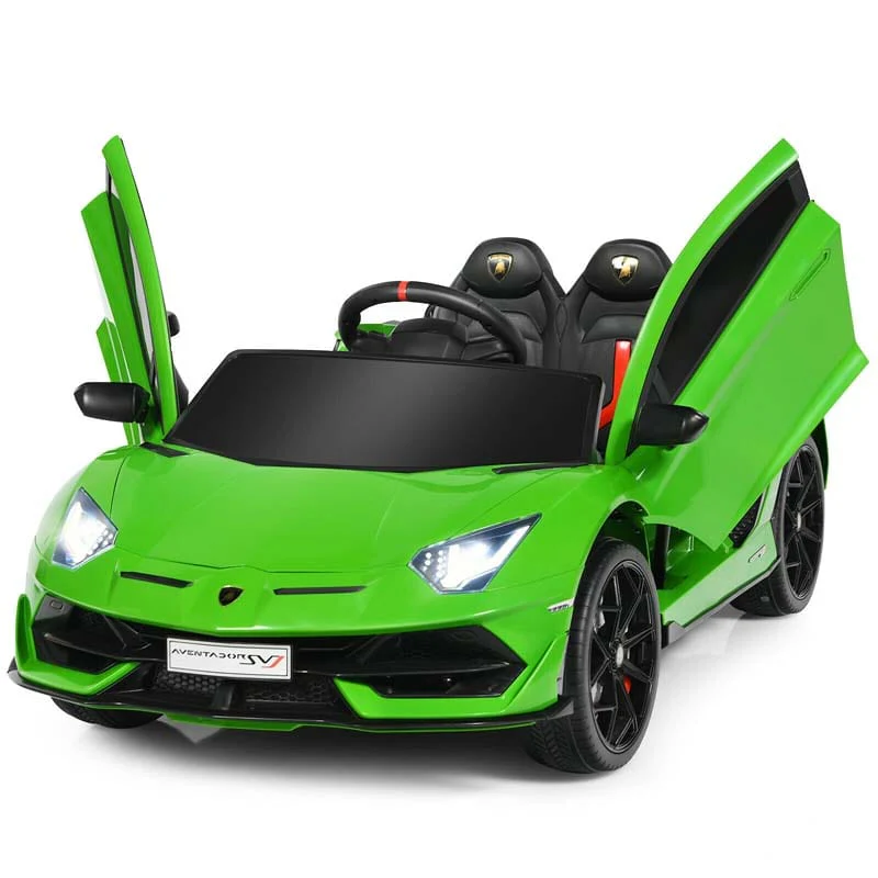 Licensed Lamborghini SVJ Kids Ride-On Car, 12V Battery Powered Sports Car Toy with Trunk & Remote - Red