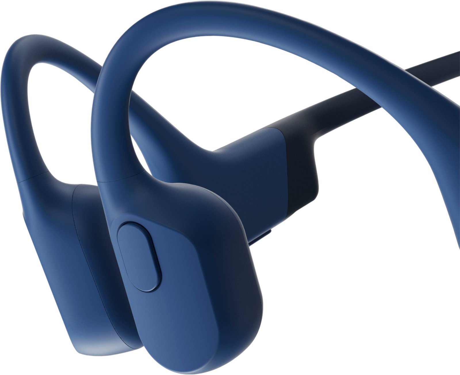 Shokz - OpenRun Bone Conduction Open-Ear Endurance Headphones - Blue - Black