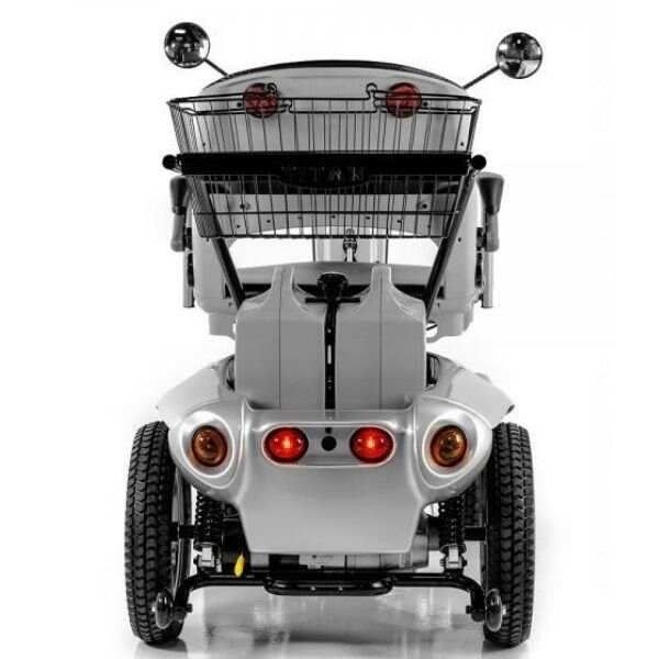 Tzora Titan Hummer XL Folding 4-Wheel Mobility Scooter - Silver