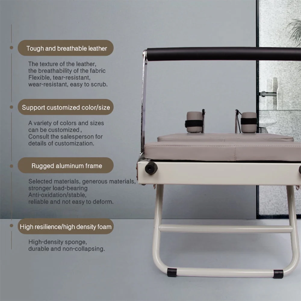 ARKANTOS Foldable Pilates Reformer, Pilates Machine & Equipment for Home use - Black