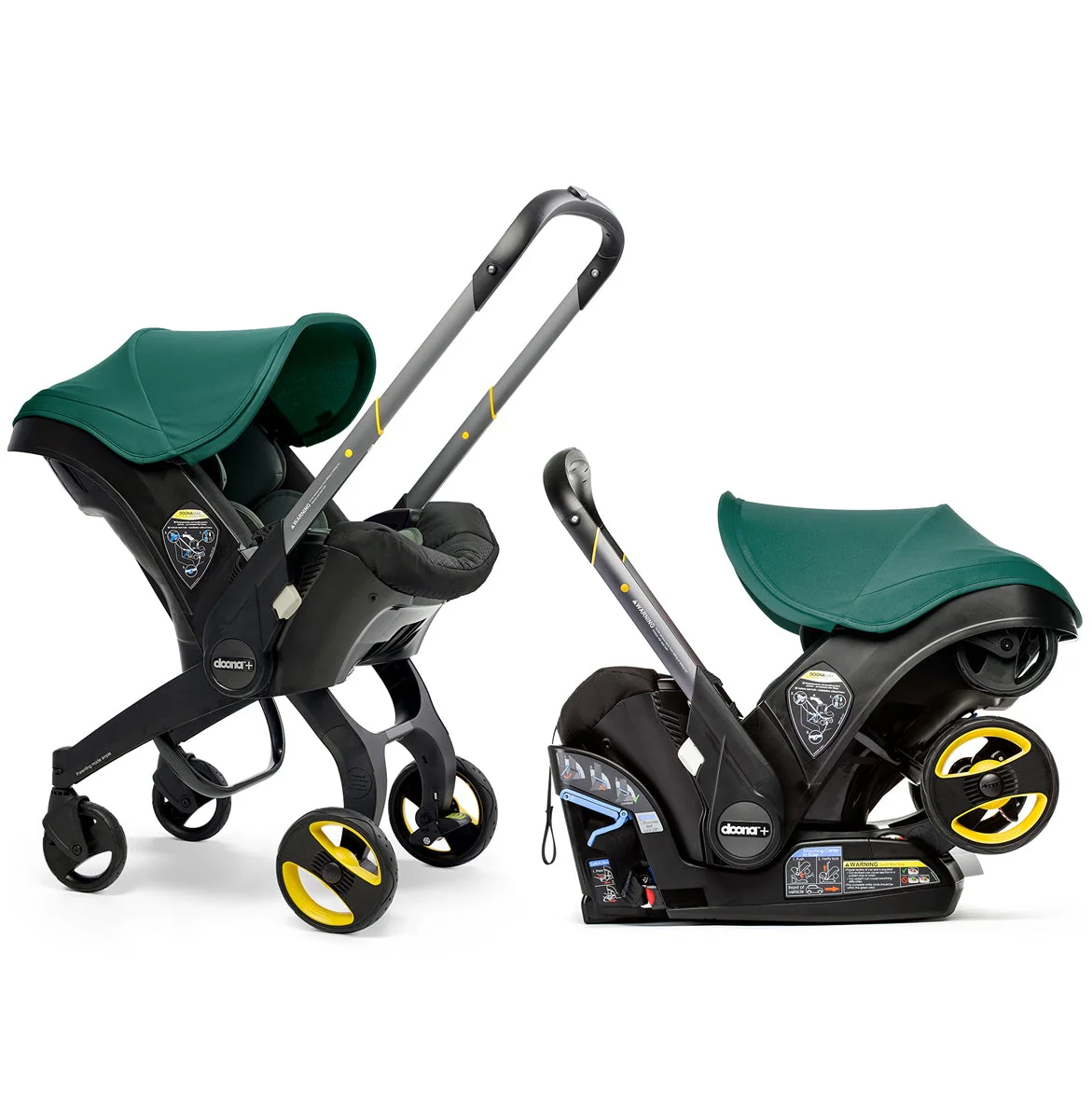 DOONA Infant Car Seat Stroller With Latch Base -- Open Box - Nitro Black
